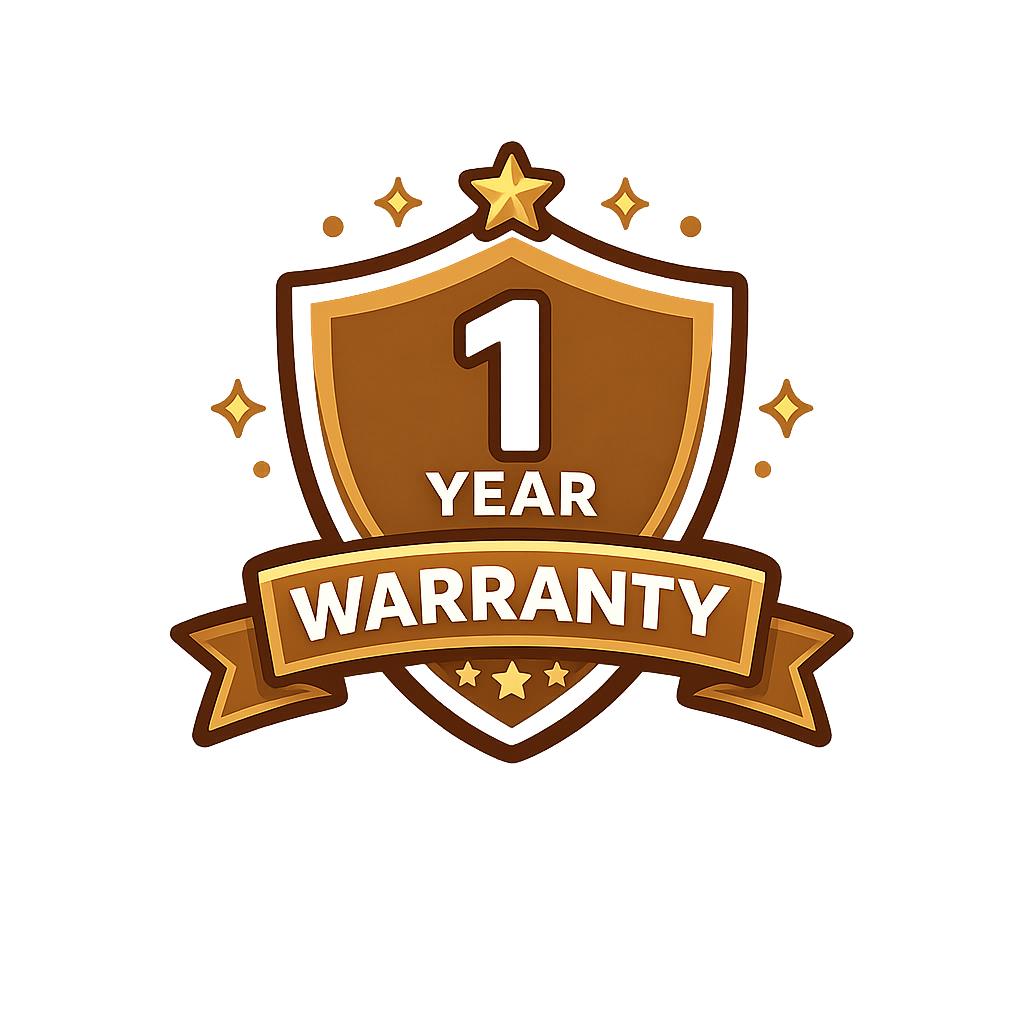 1 Year Warranty